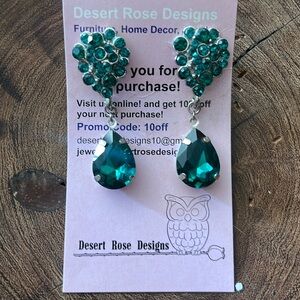 Teal Green Earrings